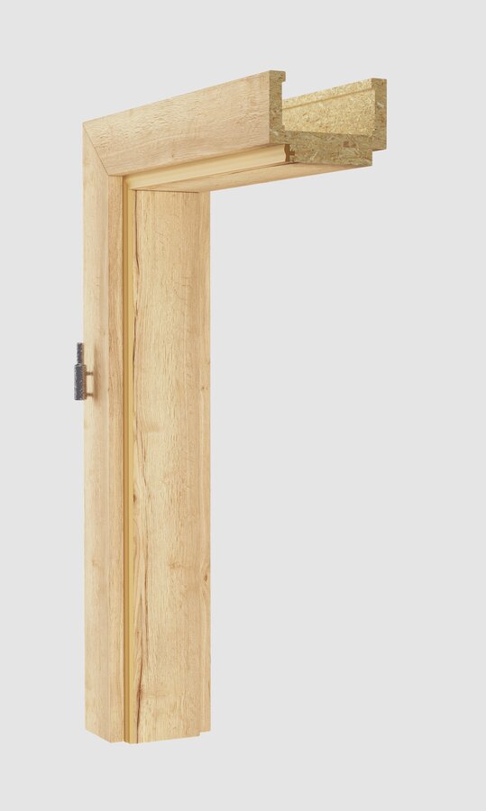 Obložková zárubeň, dekor dub halifax, provedení 80 levé, tl. zdi 150 mm