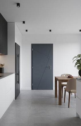 Dveře do kuchyně | dveře Smart lak 53 Dark Snow