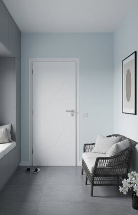 Dveře do chodby | dveře Smart lak 55 Snow