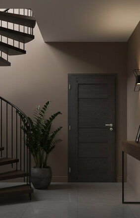 Dveře do chodby | dveře Viva 61 | Solo struktur dub dark grey