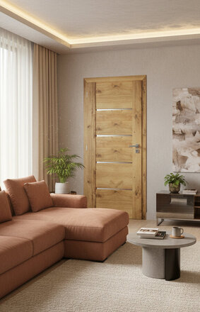 Dveře do obýváku | dveře Viva 85 | Solo struktur dub forest