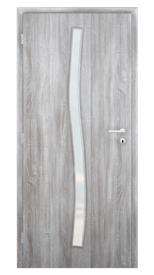 Dveře SMART 1, dekor dub archico, provedení 80 levé, sklo satinato