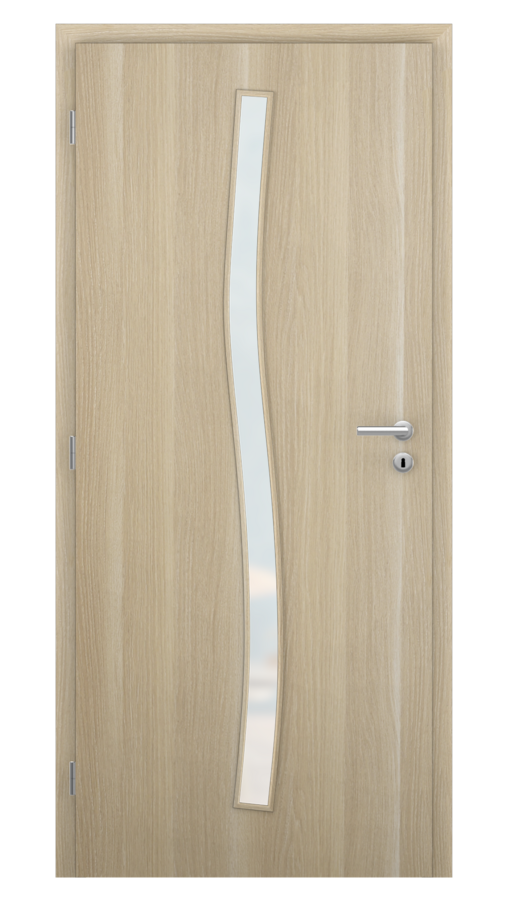 Dveře SMART 1, dekor stockholm, provedení 80 levé, sklo satinato