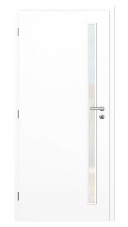 Dveře SMART 20, dekor bílá, provedení 80 levé, sklo satinato