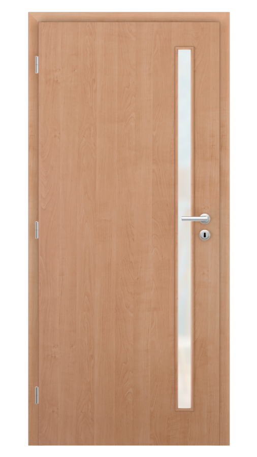 Dveře SMART 20, dekor olše, provedení 80 levé, sklo satinato