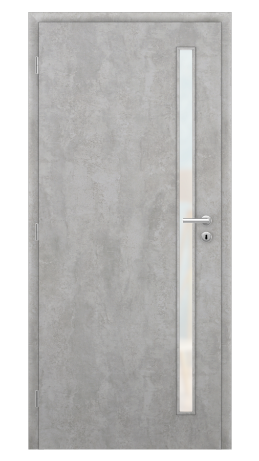 Dveře SMART 20, dekor beton, provedení 80 levé, sklo satinato