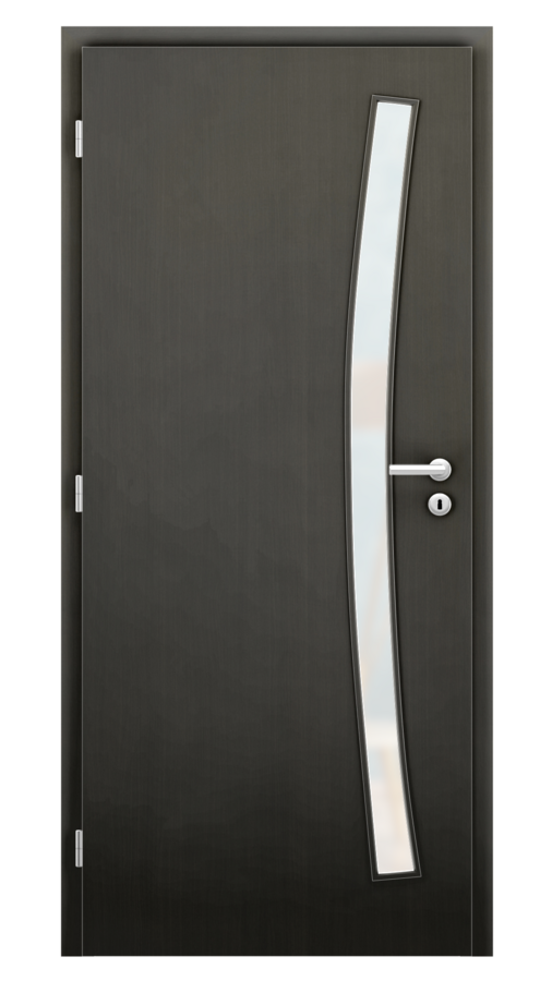 Dveře SMART 21, dekor wenge, provedení 80 levé, sklo satinato