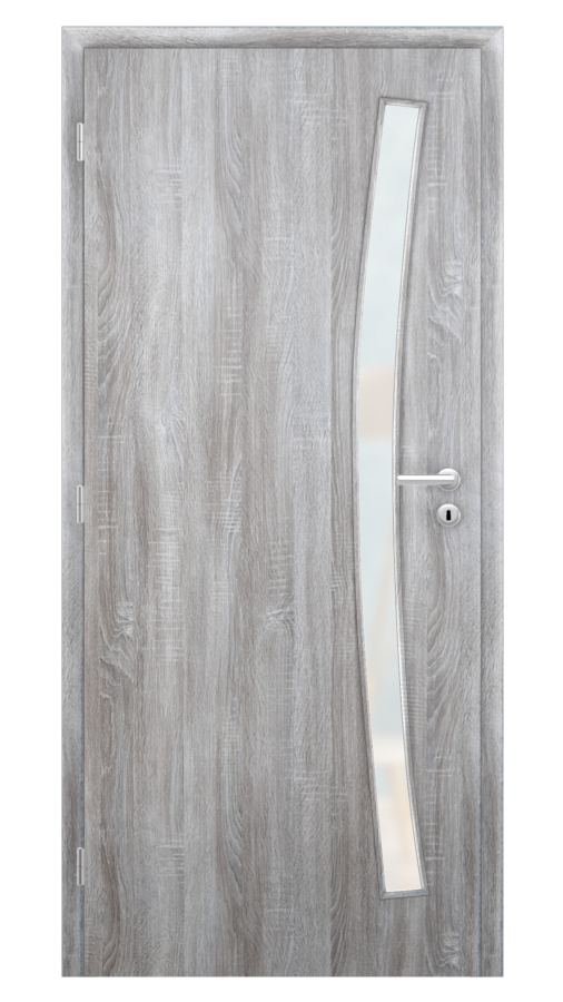 Dveře SMART 21, dekor dub archico, provedení 80 levé, sklo satinato