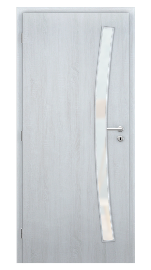 Dveře SMART 21, dekor andorra white, provedení 80 levé, sklo satinato