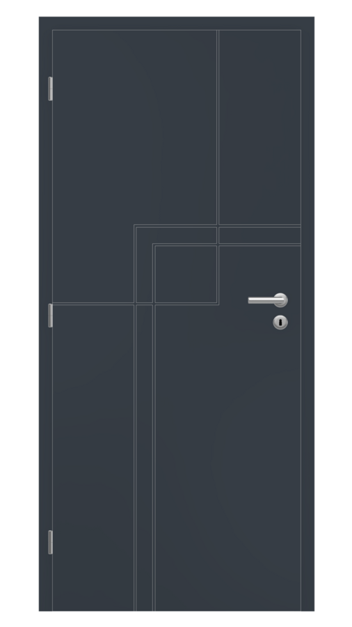 Dveře SMART 51, dekor dark snow, provedení 80 levé