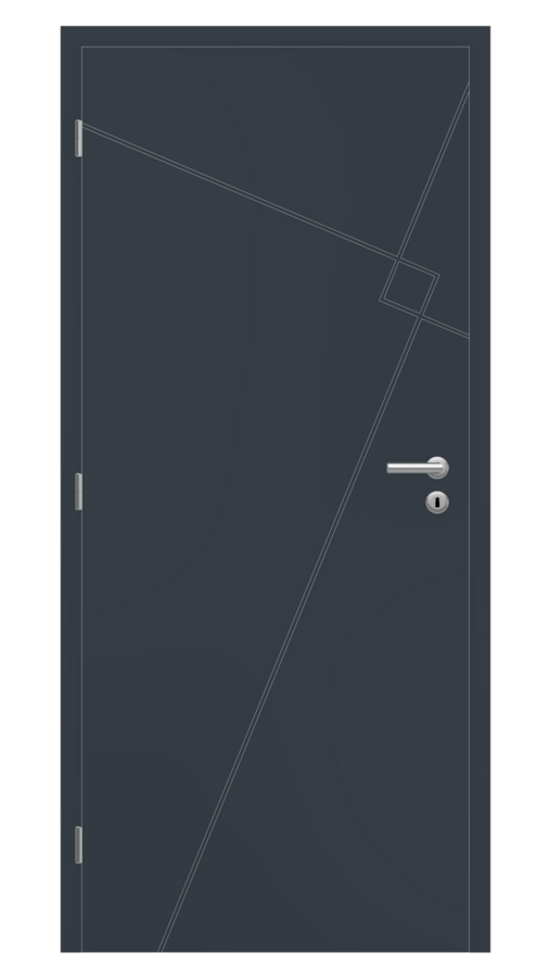 Dveře SMART 53, dekor dark snow, provedení 80 levé