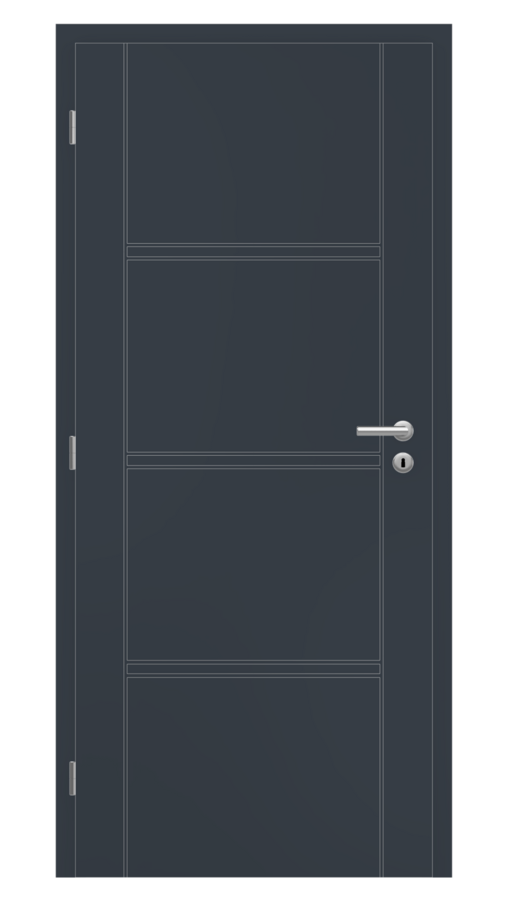 Dveře SMART 54, dekor dark snow, provedení 80 levé