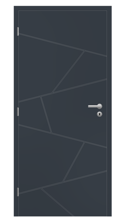 Dveře SMART 55, dekor dark snow, provedení 80 levé