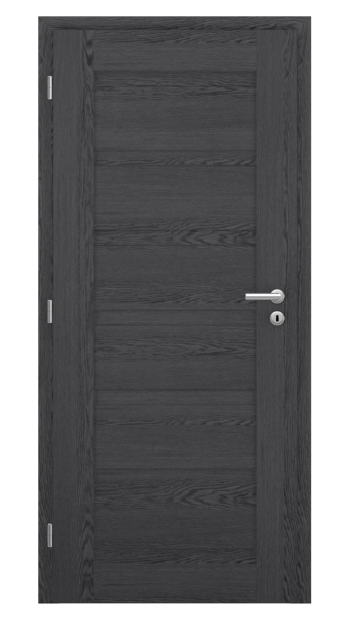 Dveře VIVA 61, dekor dub dark grey, provedení 80 levé