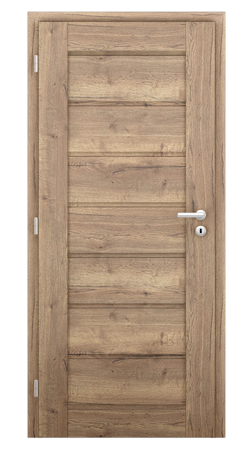 Dveře VIVA 71, dekor dub halifax, provedení 80 levé