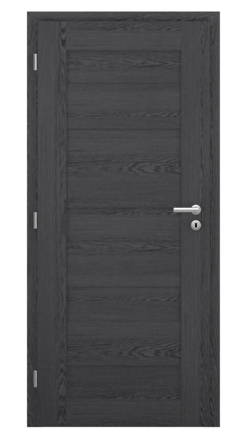 Dveře VIVA 76, dekor dub dark grey, provedení 80 levé
