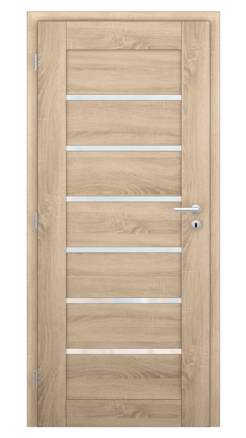 Dveře VIVA 80, dekor sonoma, provedení 80 levé, sklo satinato